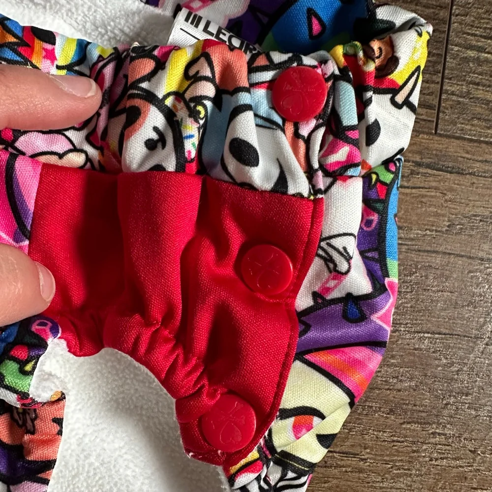 Baby tokidoki Multi-color Red Diaper Covers small